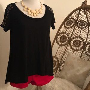 URBAN OUTFITTERS studded shoulder Top - XS